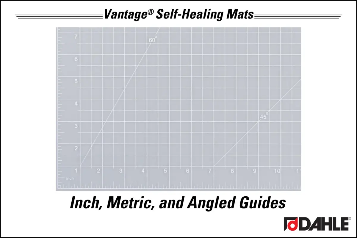 Dahle Vantage 10682 See-Through Self-Healing Cutting Mat, 18"x24" | 5-Layer PVC for Crafts & Sewing - view 3