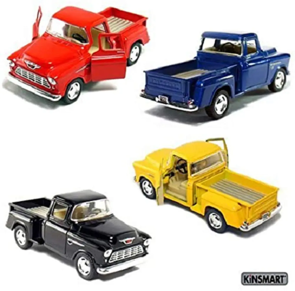 KiNSMART 1955 Chevrolet Stepside Pickup Truck 5 Inch 1:32 Scale Die Cast Metal Authentic Model - main product image