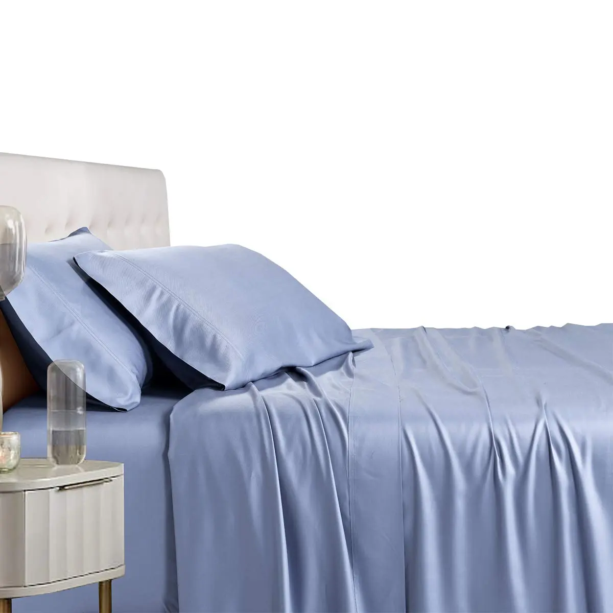 Royal Tradition Viscose from Bamboo King Cooling Sheet Set | Ultra-Soft, Temperature-Regulating Bedding (70-120c) - main product image
