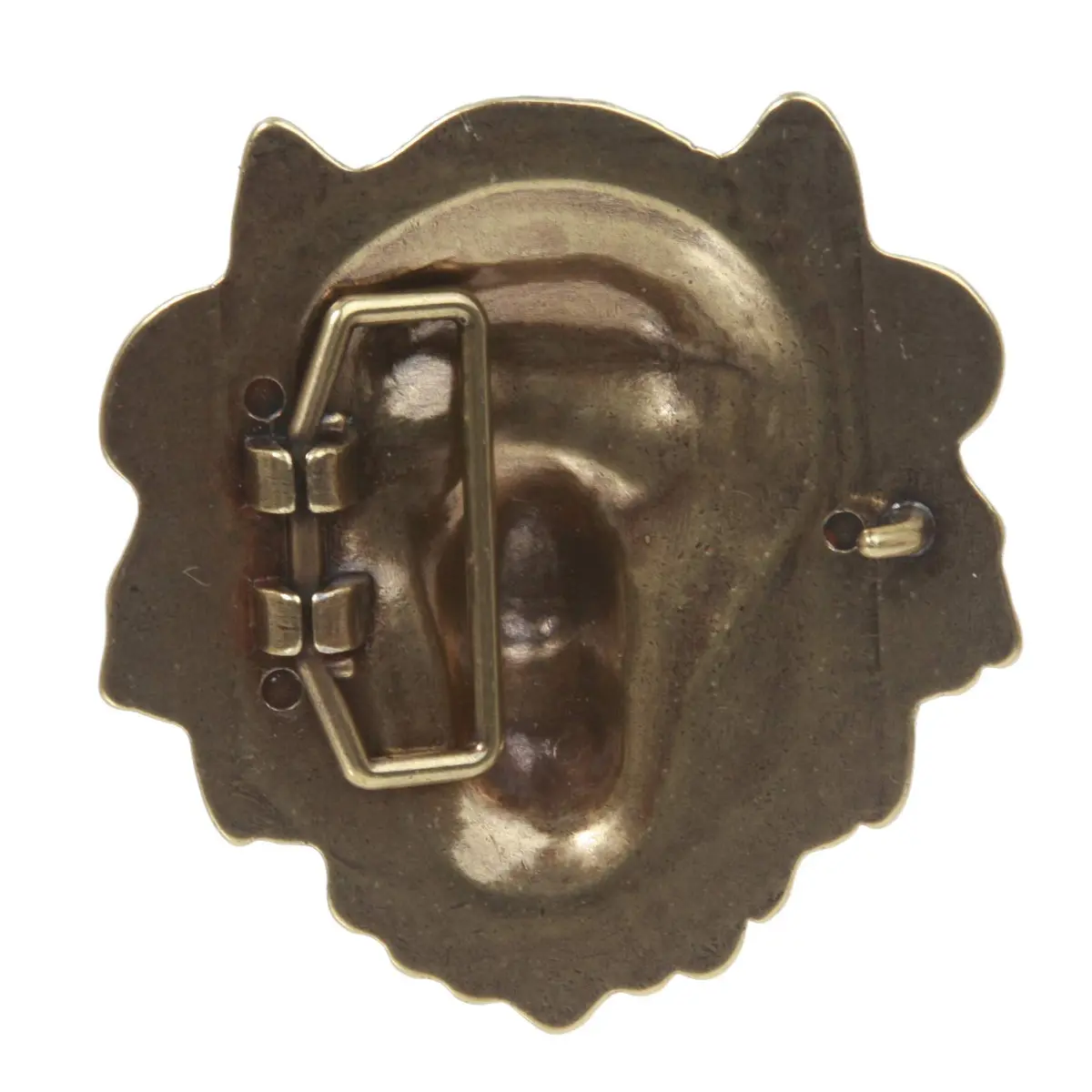 Beltiscool Lion Belt Buckle Brass Vintage Style, 8.9 cm (3.5") X 8.3 cm (3.25") - view 2
