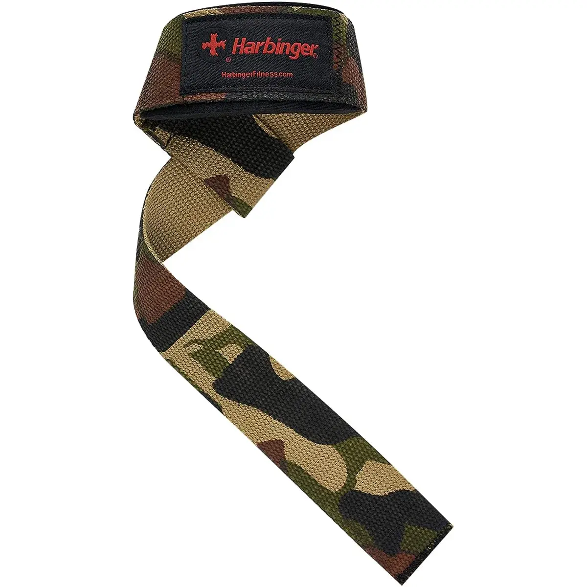 Harbinger Padded Cotton Lifting Straps with NeoTek Cushioned Wrist (Pair, Camo) | 53 cm (21.5 in) Length - view 2