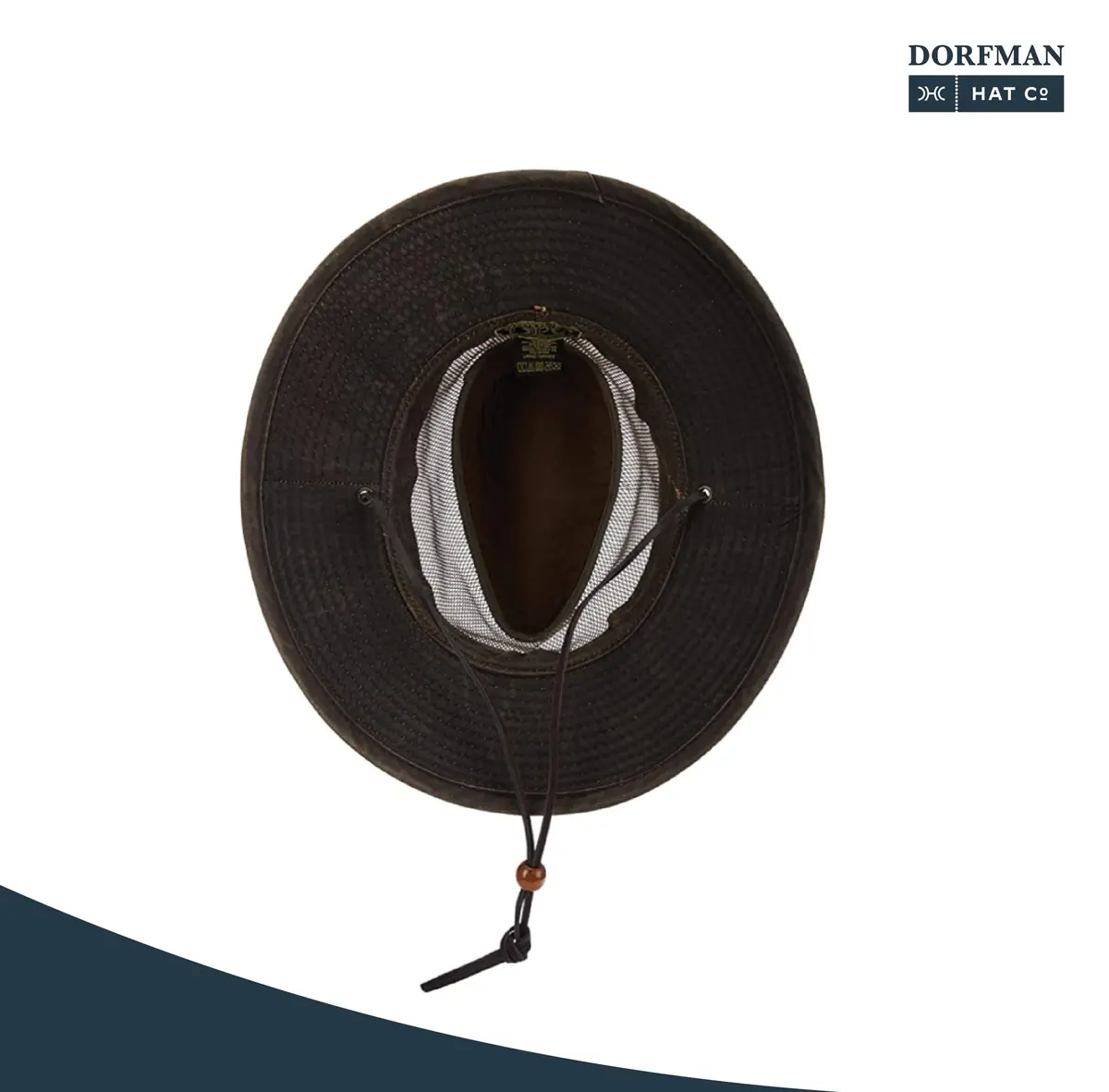 Dorfman Pacific Men's Weathered Cotton Big Brim with Mesh Large | Rugged Sun Hat for Outdoors - view 4