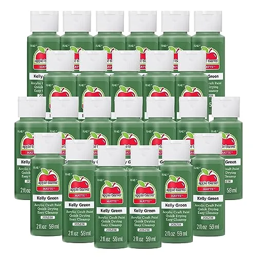Apple Barrel Acrylic Paint Kelly Green 2 oz | Non-Toxic Craft Paint for Canvas - main product image