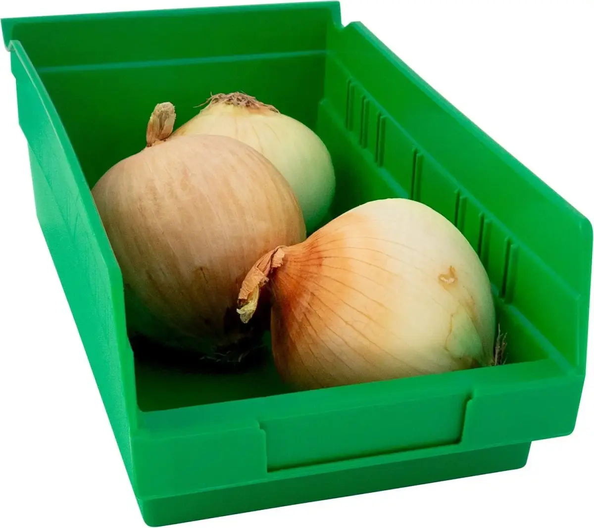 Akro-Mils Green Plastic Shelf Bins 12-Pack, 19.7 L (0.23 cu ft) | Heavy Duty Storage for Kitchens & Garages - view 7