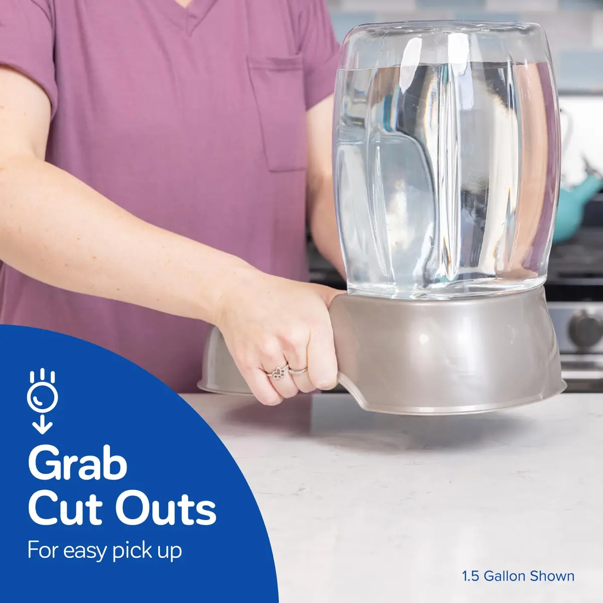 Petmate Pet Cafe Water Dispenser 2.84 L (0.75 GAL) | Gravity-Fed Automatic Waterer for Dogs & Cats - view 5