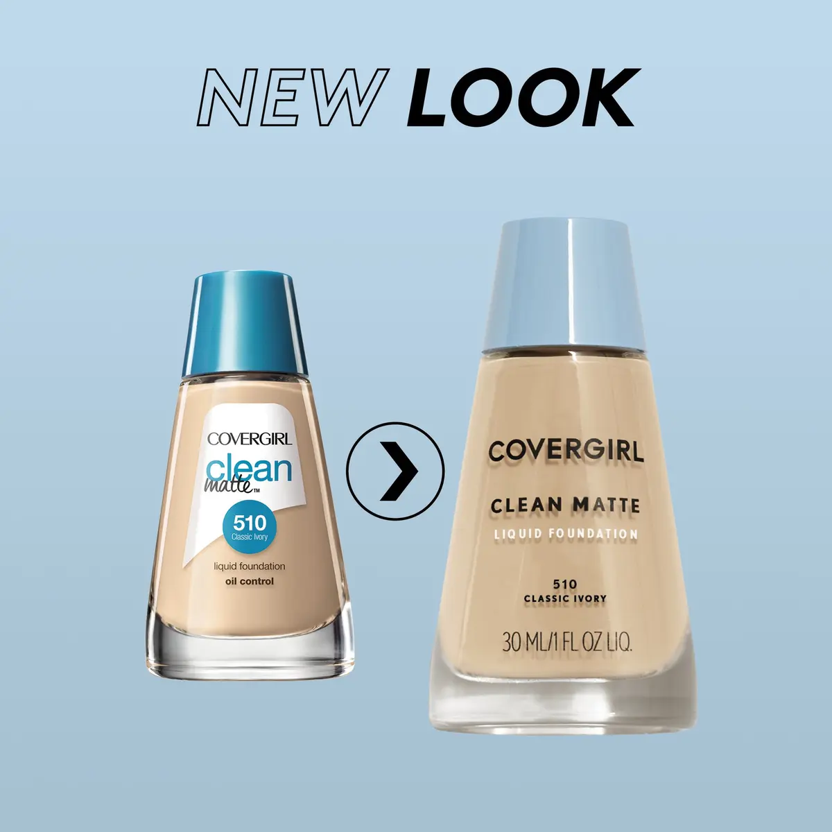 COVERGIRL Clean Matte Liquid Foundation WARM BEIGE 1 oz | Oil-Free, Shine Control for Oily Skin - view 2