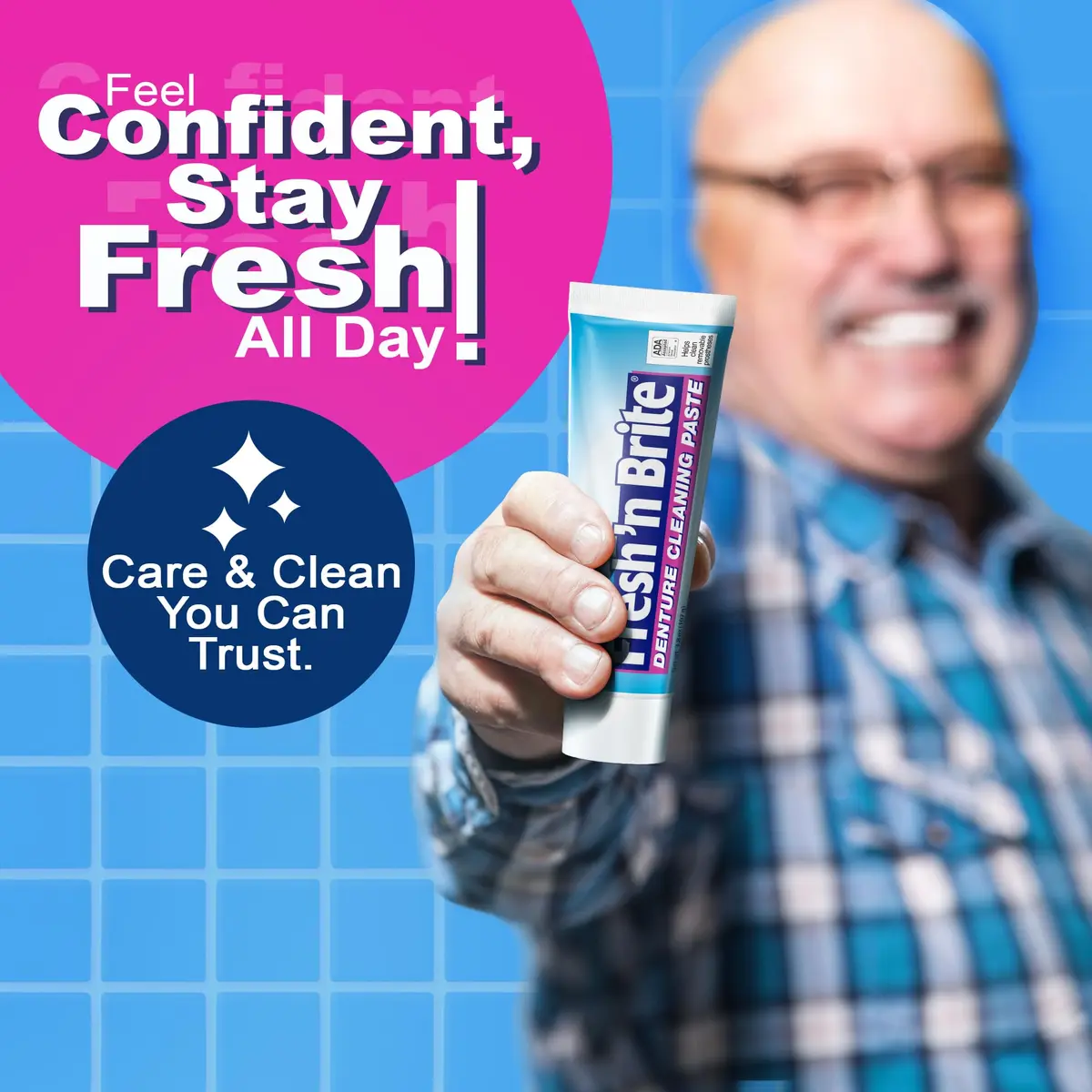 Fresh 'n Brite Denture Cleaner Paste 107.2 g (3.8 oz) | ADA Accepted Dual Action Formula for Fresh Breath & Gentle Care - view 7