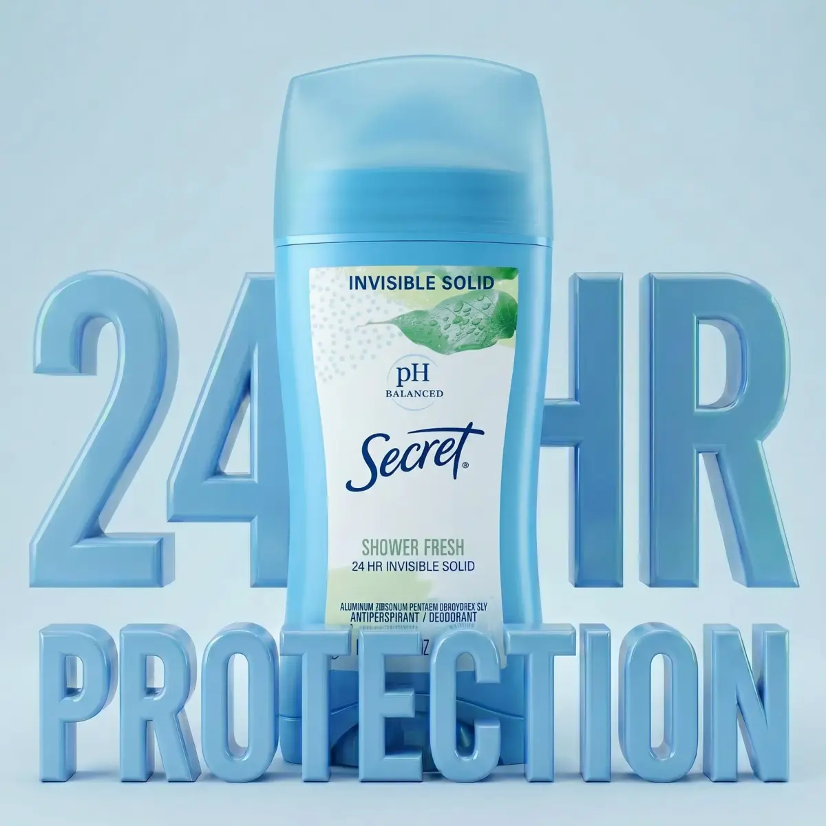 Secret Shower Fresh Invisible Solid Antiperspirant for Women, 2.6 oz (Pack of 2) | 24hr Sweat & Odor Protection - view 3