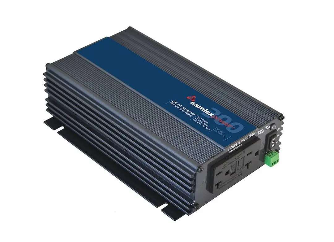 Samlex America SA300112 300W Pure Sine Wave Inverter | 12V DC to 110V AC, 2 AC Outlets, 88% Efficiency - view 2