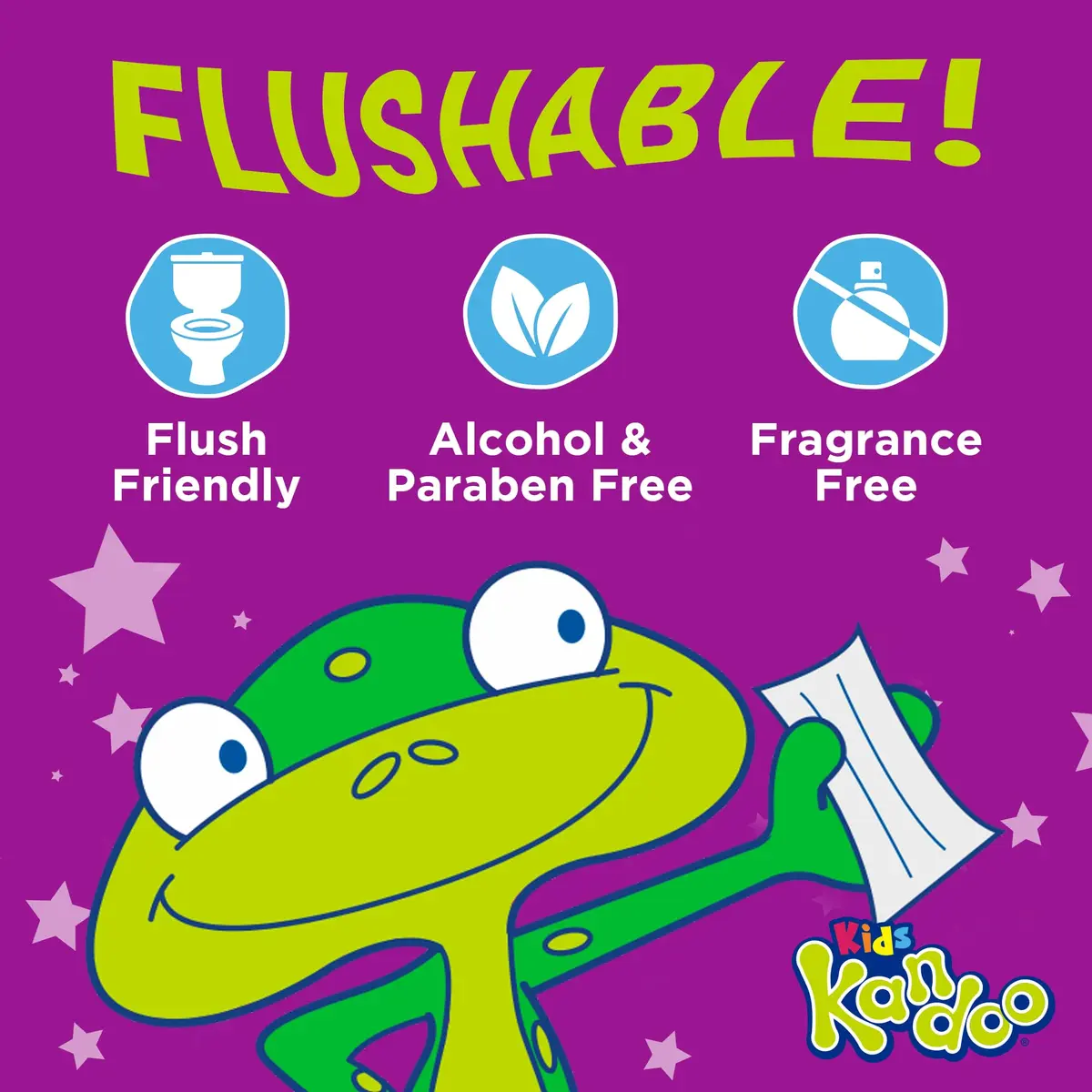 Kandoo Flushable Wipes for Baby & Kids 42 Count | Unscented, Hypoallergenic, Potty Training (42 count pack of 12) - view 5