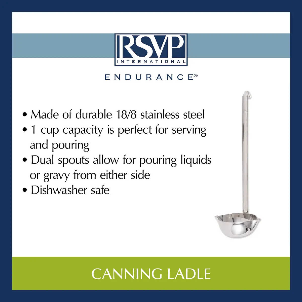 RSVP International Endurance Canning Ladle 1 Cup Capacity | 34.3 cm (13.5") - view 9