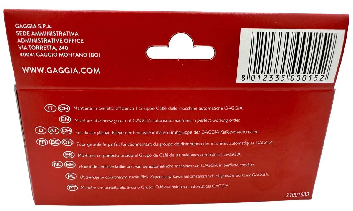 Gaggia Bean to Cup Cleaning Service Kit - Lubricating Grease, 2 x o-Ring gaskets & Brush | Protects espresso machine - view 6