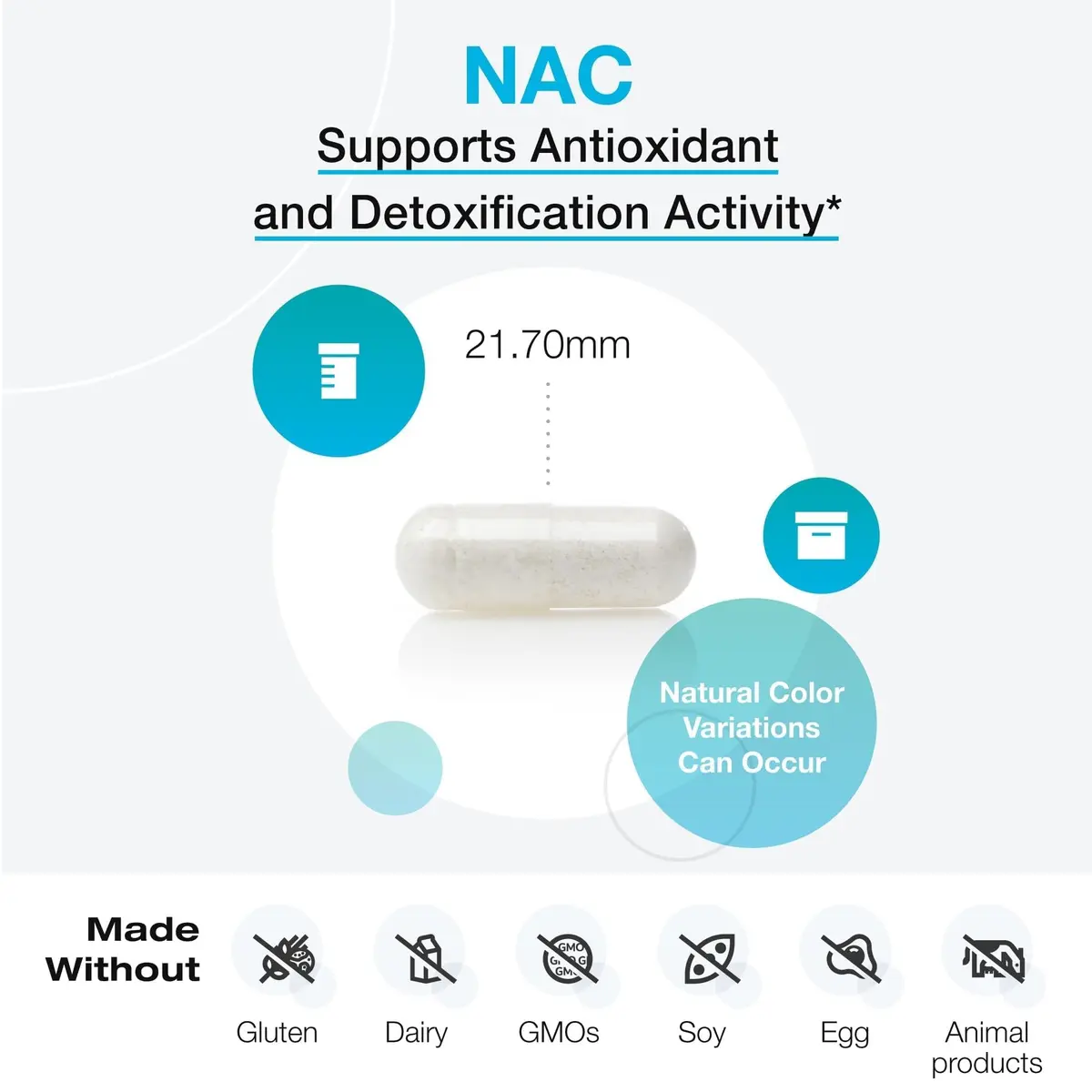 XYMOGEN NAC 60 Capsules | Potent Antioxidant Support for Detox & Immunity - view 3