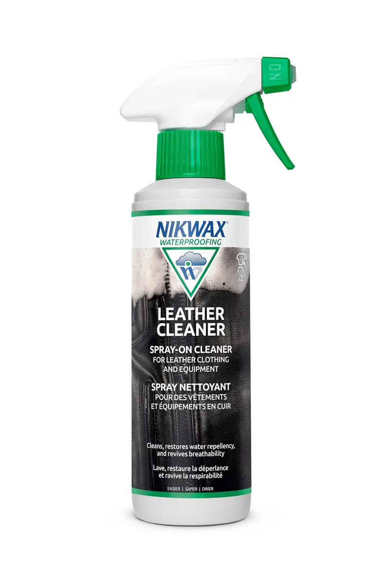 Nikwax Leather Cleaner Spray to Clean, Care, Protect & Revitalize Leather Car Interiors, Motorcycle Seats, Jackets, Leather Apparel, Furniture, Shoes, Bags, Purses, Accessories | 10 Fl Oz - main product image