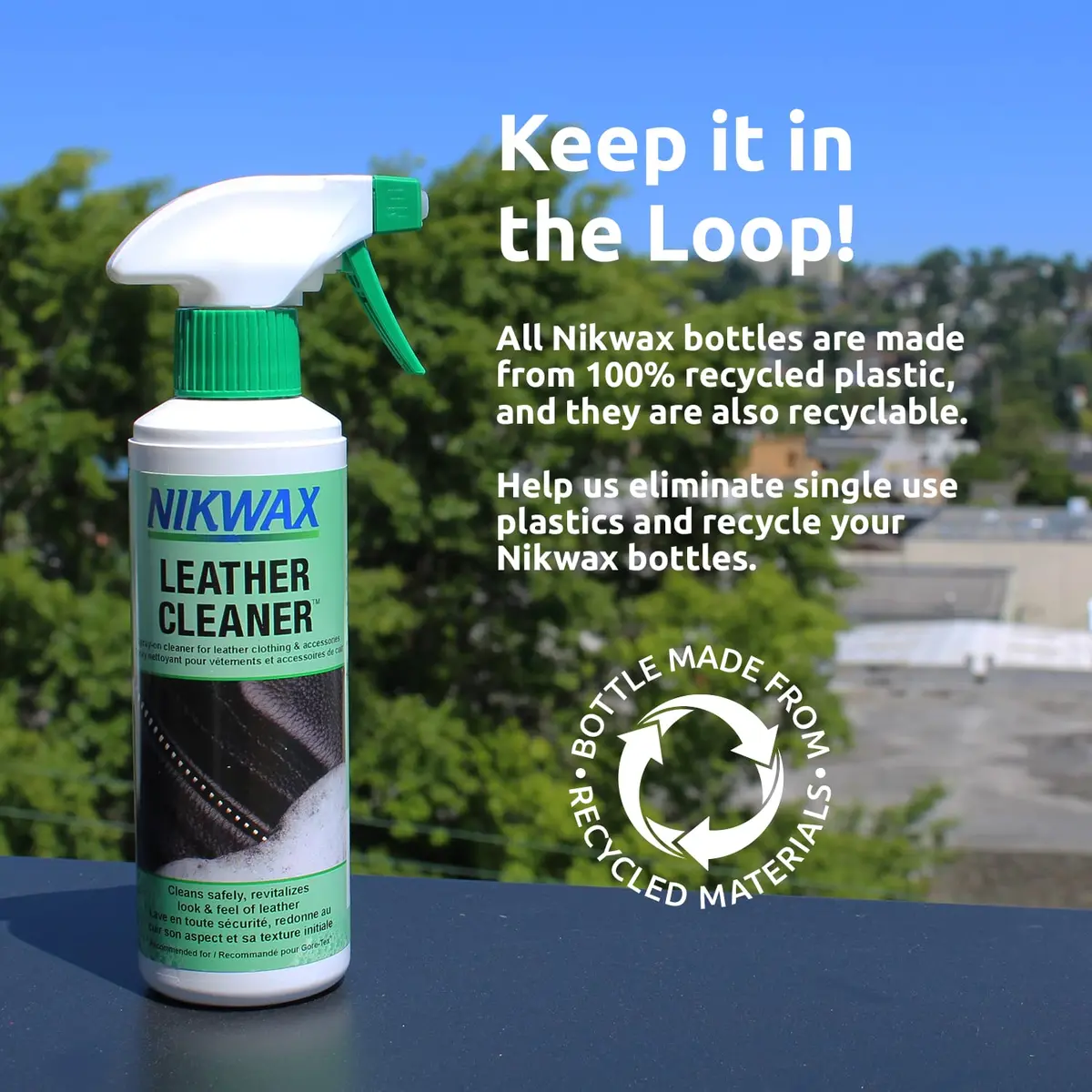 Nikwax Leather Cleaner Spray to Clean, Care, Protect & Revitalize Leather Car Interiors, Motorcycle Seats, Jackets, Leather Apparel, Furniture, Shoes, Bags, Purses, Accessories | 10 Fl Oz - view 7