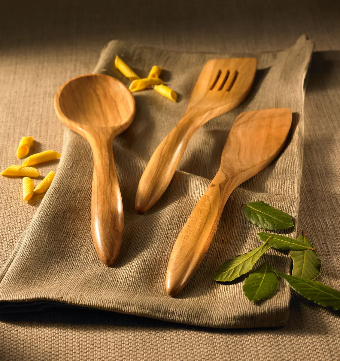 Berard Terra Collection Olive Wood Spatula 31.75 cm (12.5 inches) | Handcrafted French Artisan Kitchen Tool - view 2
