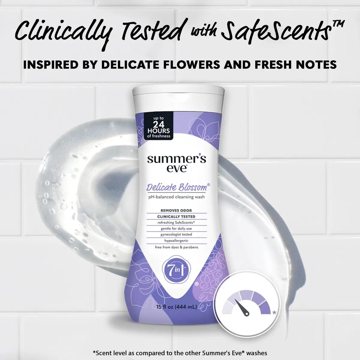 Summer's Eve Delicate Blossom Feminine Wash 443ml (15 Fl Oz) | pH-Balanced for Gentle Daily Cleansing - view 4