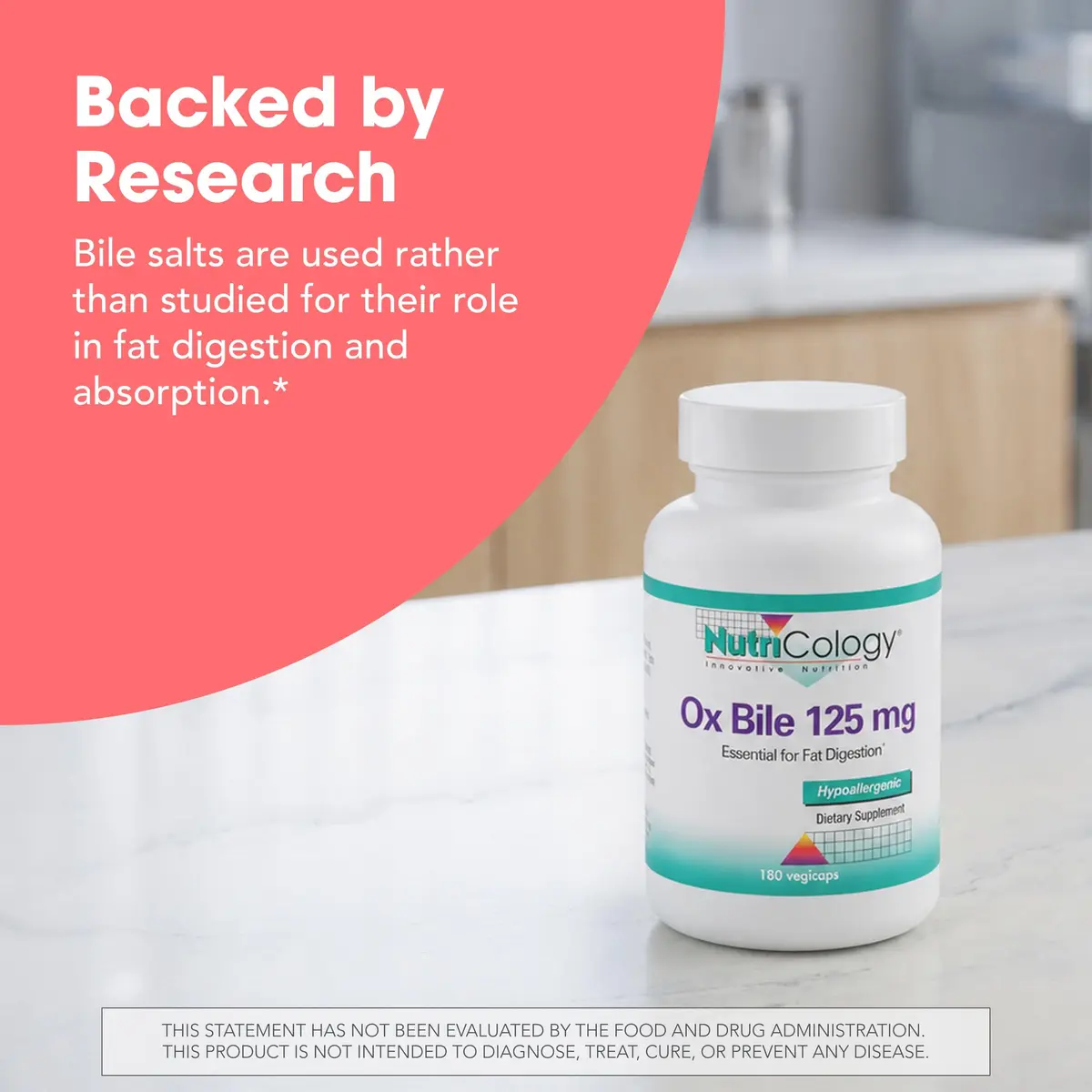 Allergy Research Group Ox Bile 125 mg | Supports Fat Digestion & Nutrient Absorption (70-120 chars) - view 5