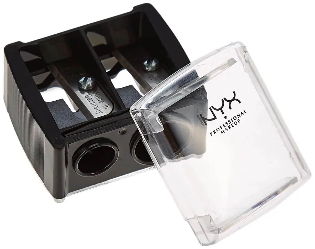 NYX PROFESSIONAL MAKEUP 2-in-1 Makeup Pencil Sharpener for Jumbo & Regular Pencils | Smooth Steel Blade - main product image