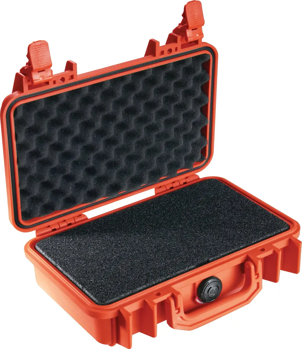Pelican 1170 Case with Foam, 10.5" L x 6.0" W x 3.2" H, Orange | Watertight, Crushproof, Dustproof Protection - view 2