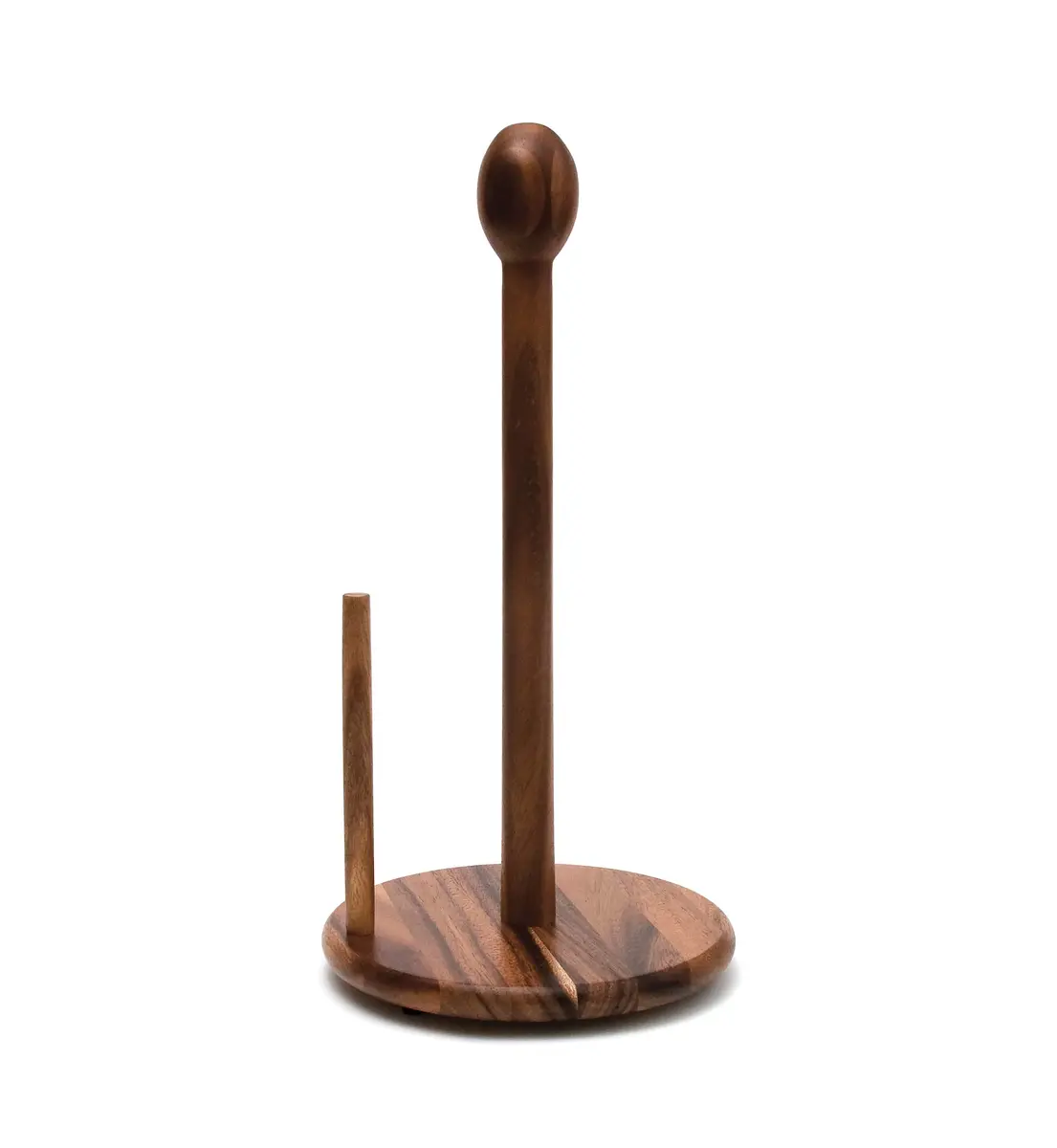 Lipper International Acacia Wood Standing Paper Towel Holder 7-1/8" x 14-1/4" | Durable Kitchen Organizer - main product image
