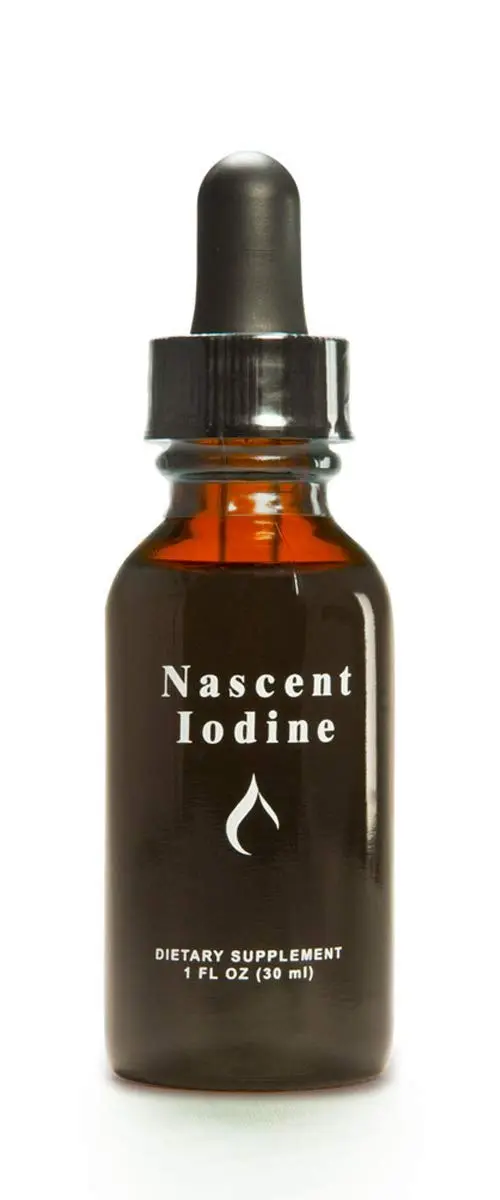 Ancient Minerals Nascent Iodine Liquid Tincture Drops 1oz | Supports Thyroid Detox & Energy - main product image