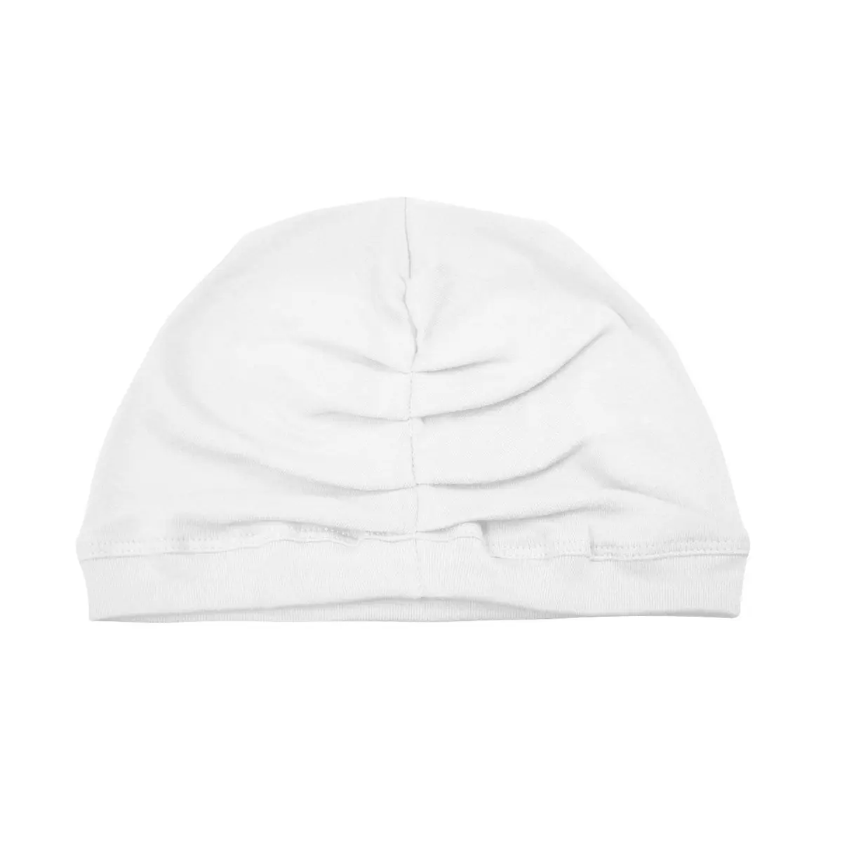 Betty Dain White Turban | Breathable Stretch Terry Cloth Head Cover for Hair Loss & Comfort - main product image