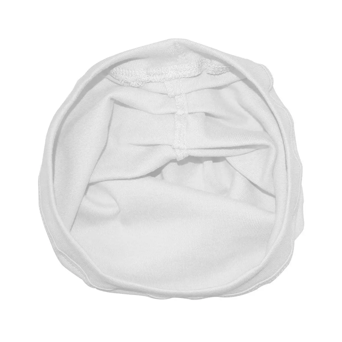 Betty Dain White Turban | Breathable Stretch Terry Cloth Head Cover for Hair Loss & Comfort - view 3