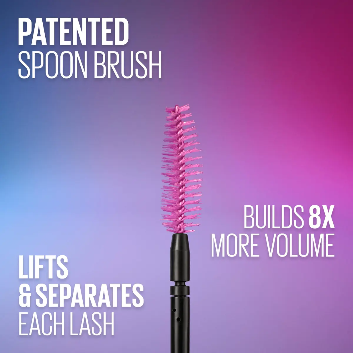 Maybelline Waterproof Mascara 0.25 Fl Oz | Volumizing & Separating Formula, Very Black - view 6