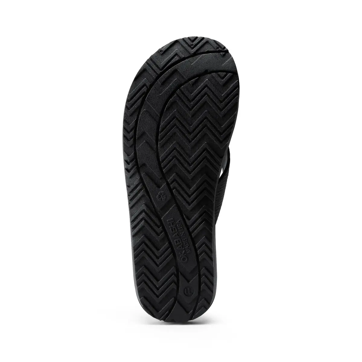 OKABASHI Men's Surf Flip Flops (Black, XL) | Supportive, Washable, Made in USA - view 5