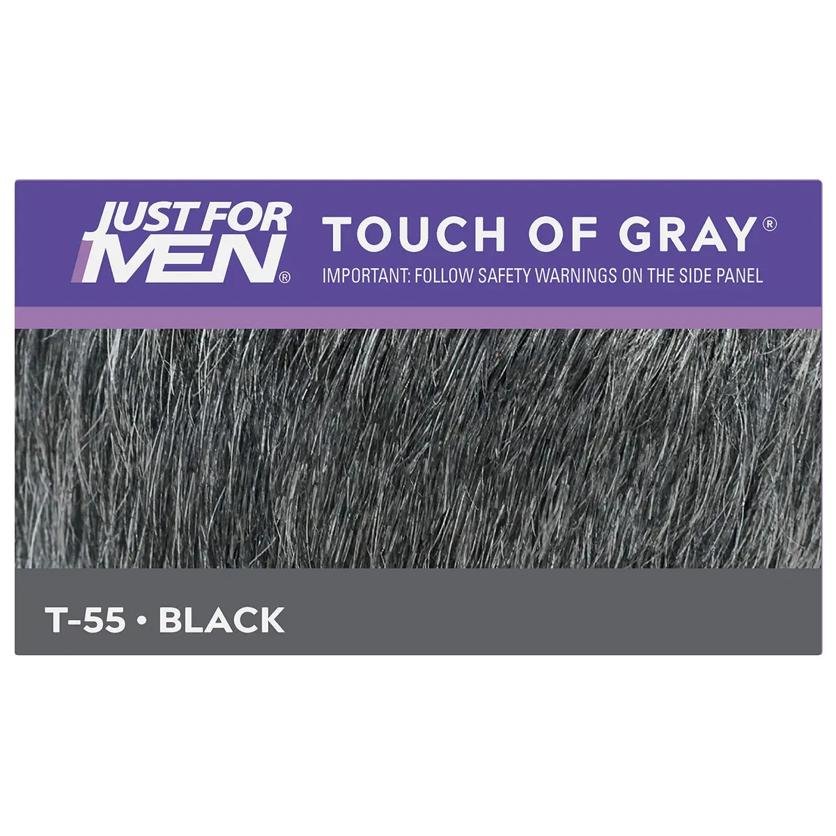 Just for Men Touch Of Gray Hair Color, Black-Gray 6 Pack | Natural Salt & Pepper Blend - view 3