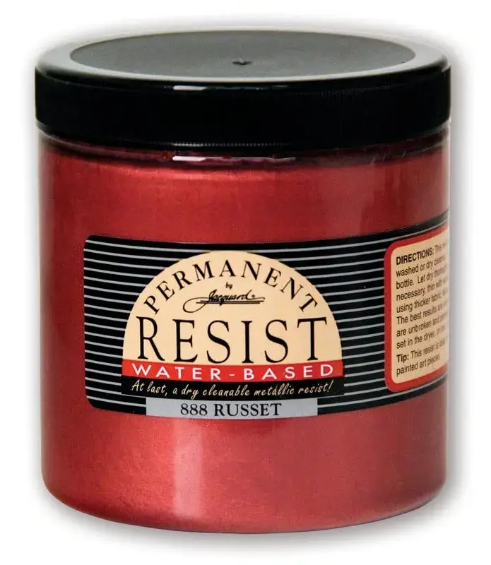 Jacquard Permanent Water-Based Resist 240ml (8 Fl Oz) Russet | Holds Fine Crisp Lines for Screen Printing - main product image