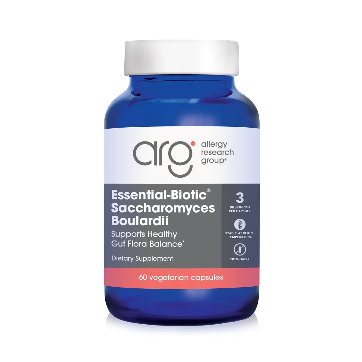 Allergy Research Group ARG Essential-Biotic Saccharomyces Boulardii 60 Capsules | Gut & Immune Support with 9 Billion CFU - main product image