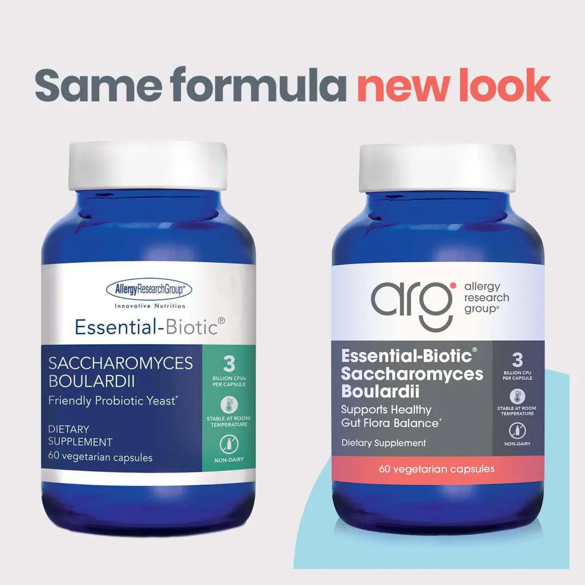 Allergy Research Group ARG Essential-Biotic Saccharomyces Boulardii 60 Capsules | Gut & Immune Support with 9 Billion CFU - view 2