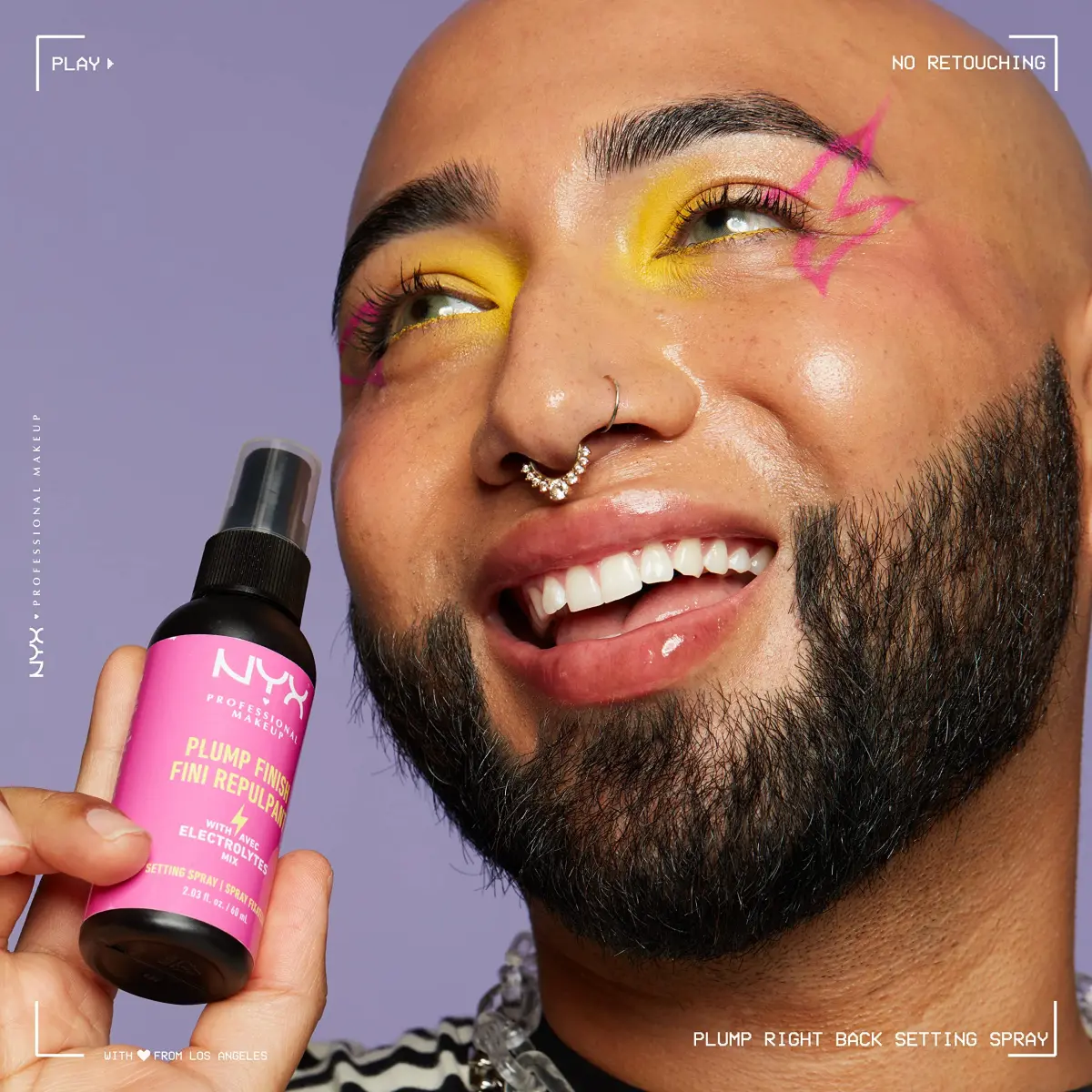 NYX PROFESSIONAL MAKEUP Plump Finish Setting Spray 60ml (2.03 Fl Oz) | Vegan Formula with Electrolytes - view 4