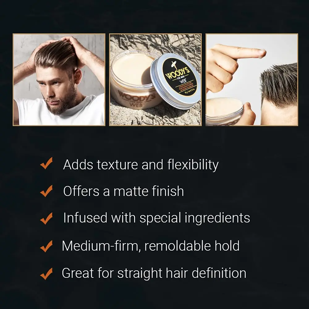 Woody's Quality Grooming Web 3.4 oz | Flexible Hold & Matte Finish - view 4
