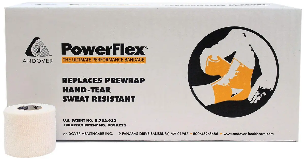 PowerFlex White Athletic Tape 2" (5.08 cm) | Self-Adhesive for Support & Flexibility - view 2