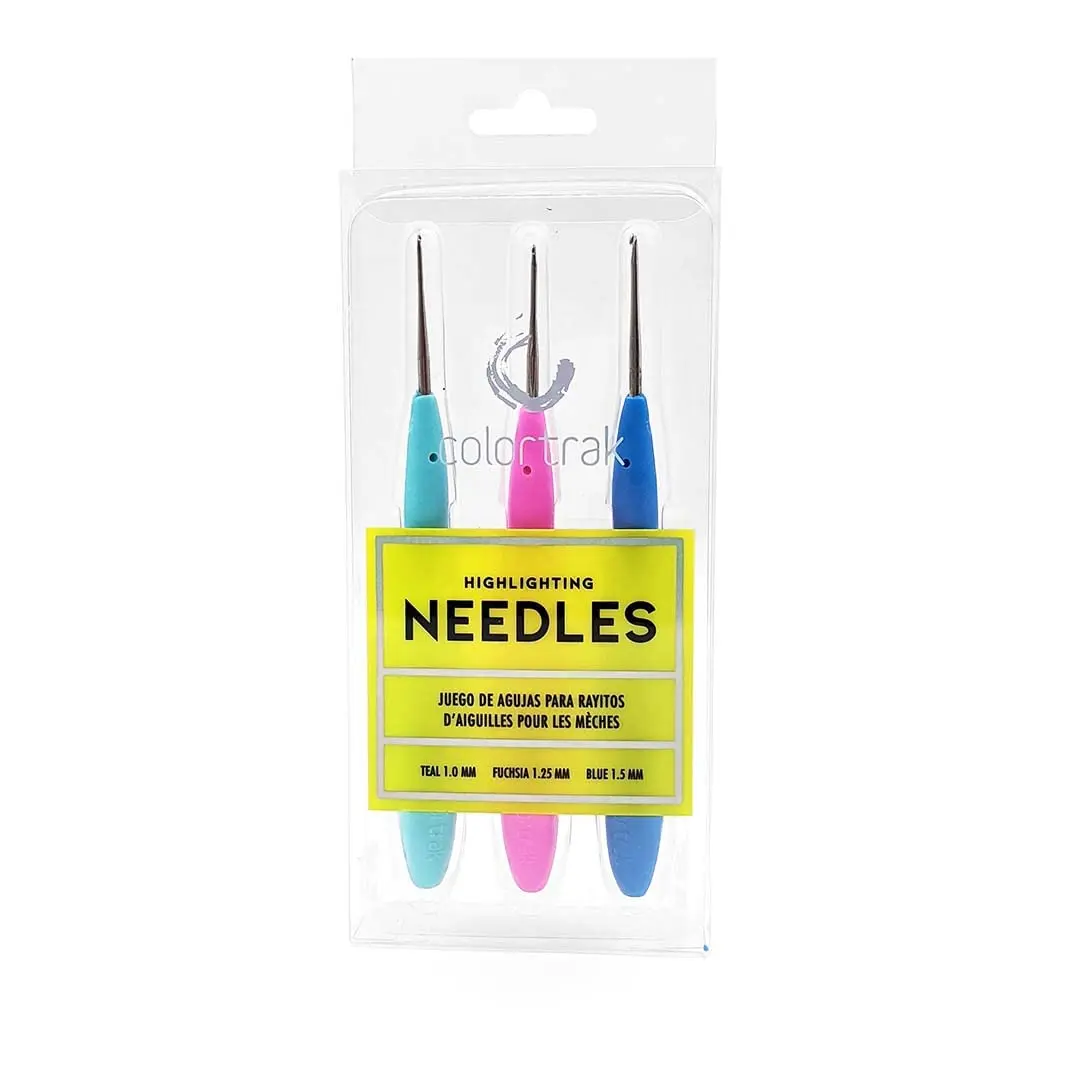 Colortrak Hair Highlighting Needles, 3 Count, Multi | Precise Salon Results with Ergonomic Gel Handles - view 7