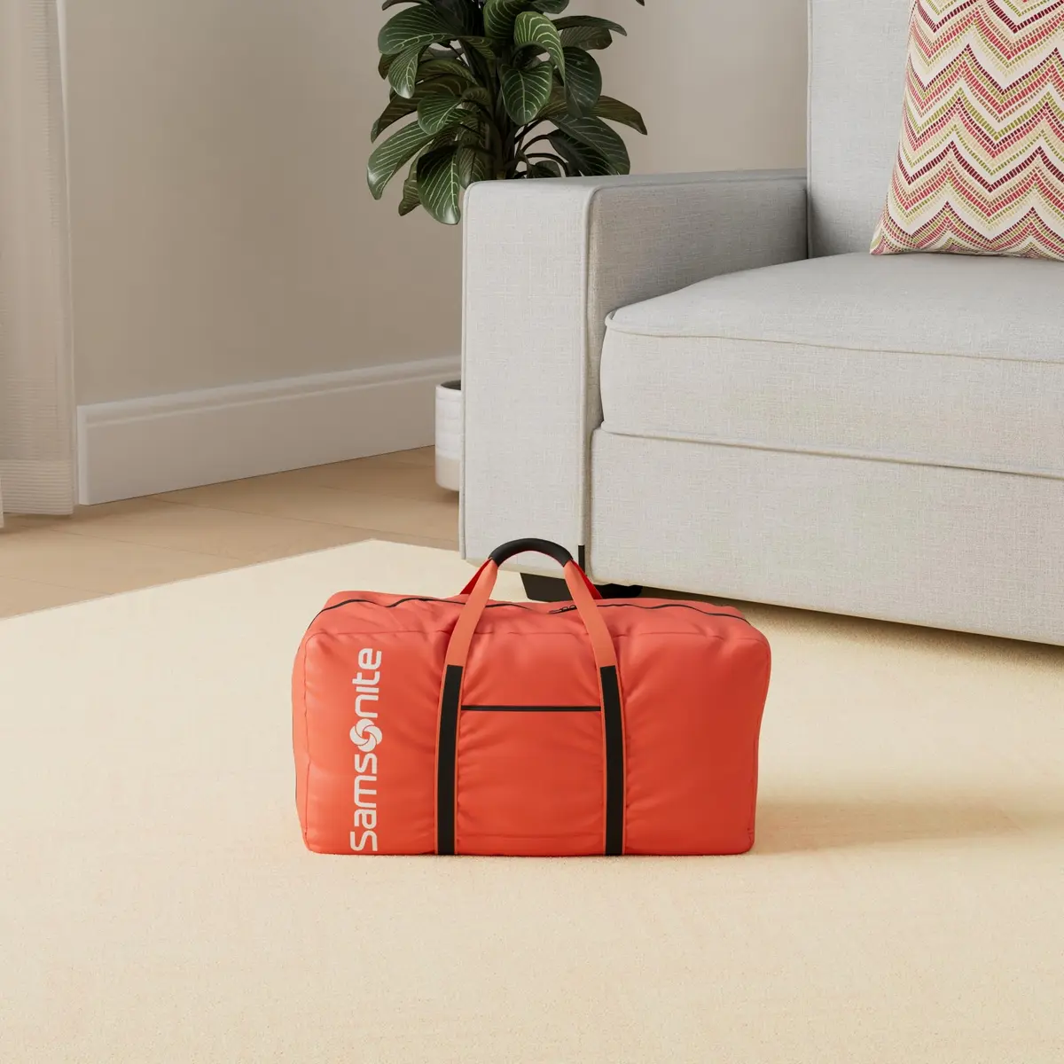 Samsonite Tote-A-Ton 32.5-Inch Duffel Bag, Red, 32.5-Inch | Lightweight, spacious nylon travel duffel for India - view 2