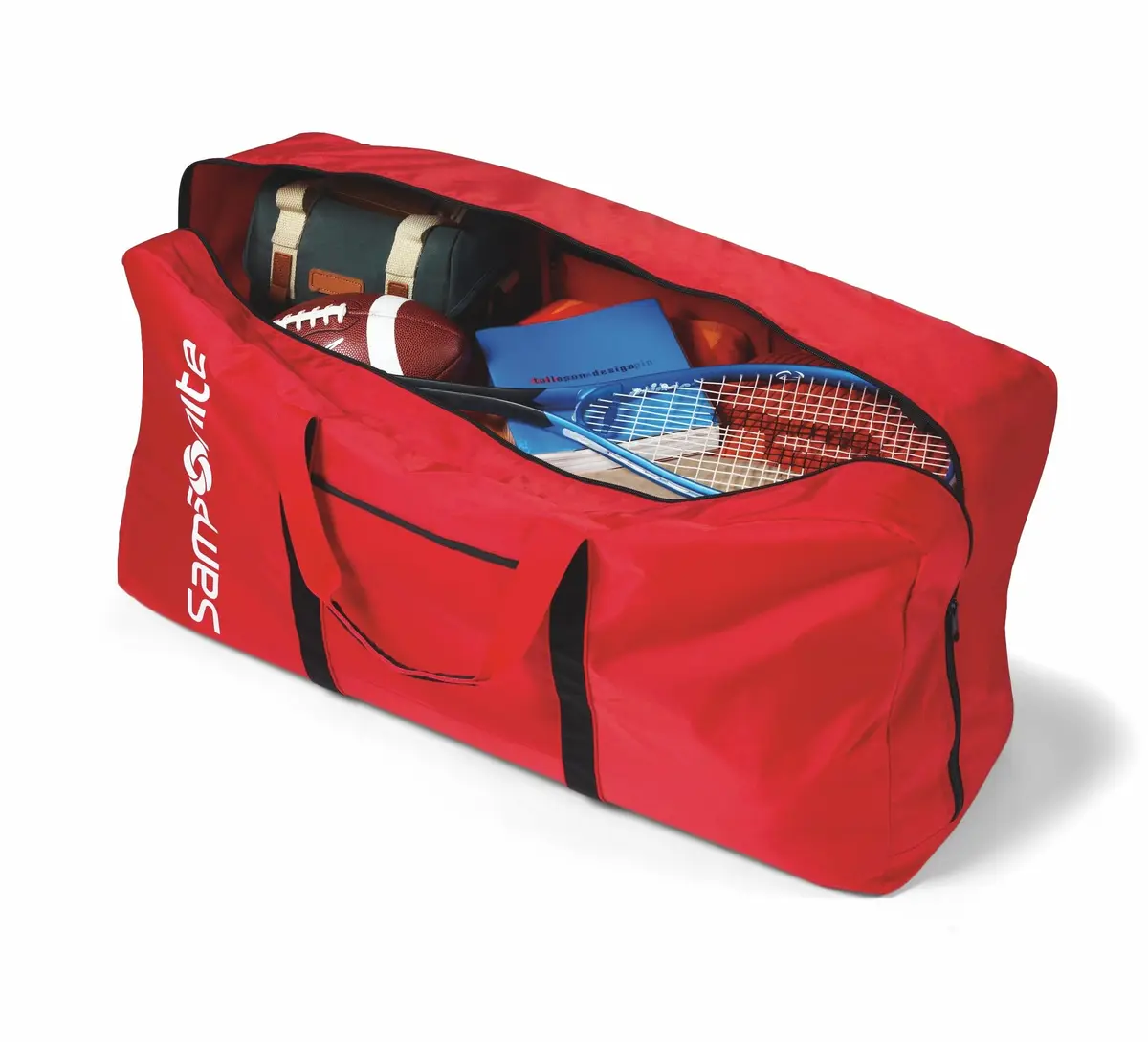 Samsonite Tote-A-Ton 32.5-Inch Duffel Bag, Red, 32.5-Inch | Lightweight, spacious nylon travel duffel for India - view 3
