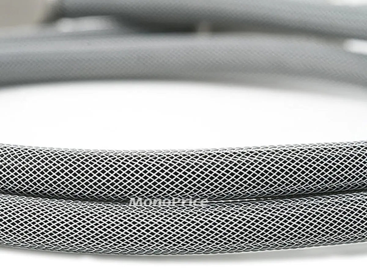 Monoprice Premium S/PDIF Toslink Digital Optical Audio Cable - Silver - 3.05 m (10 Feet) | Heavy Duty Mesh Jacket, Metal Connector Heads - view 3