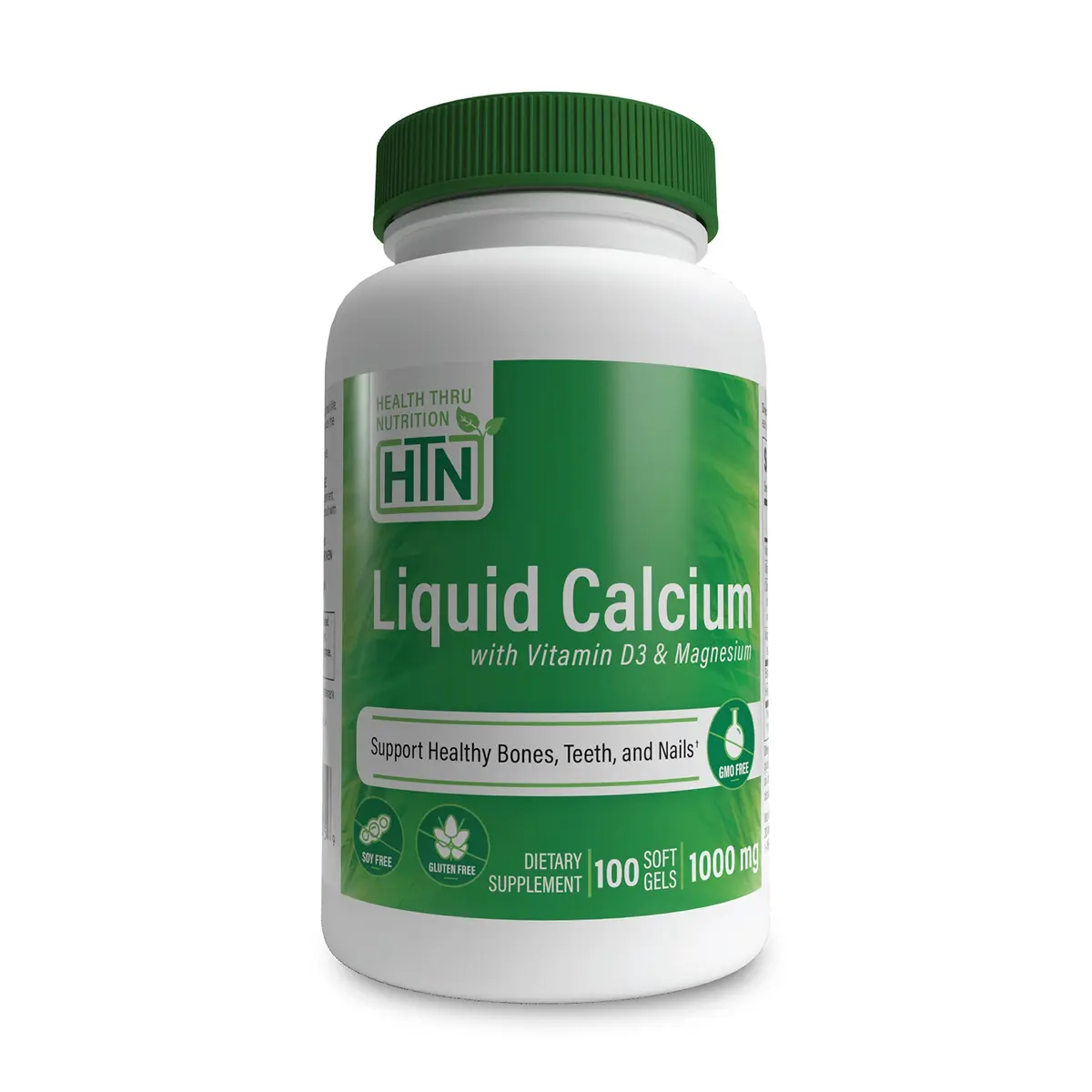 Health Thru Nutrition Liquid Calcium 1000mg, Magnesium 400mg, Vitamin D3 1000iu & Boron | Bone Support with 6 Calcium Sources - main product image