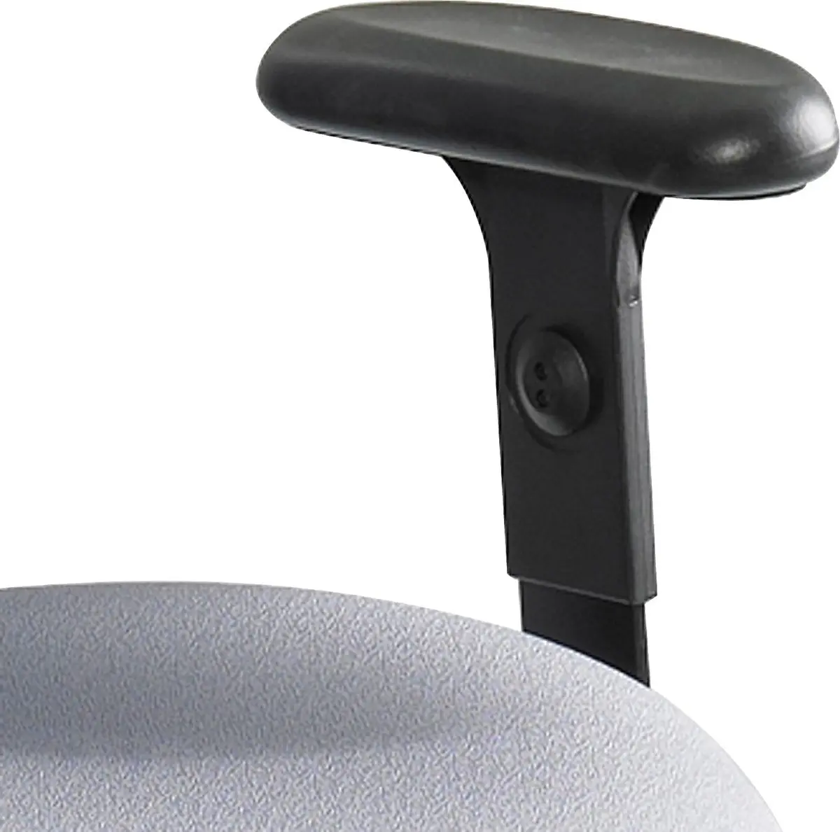 Safco Adjustable T-Pad Arm Set for Extended Height Chairs, Black | 10-12.25" H x 4.1" W - view 2