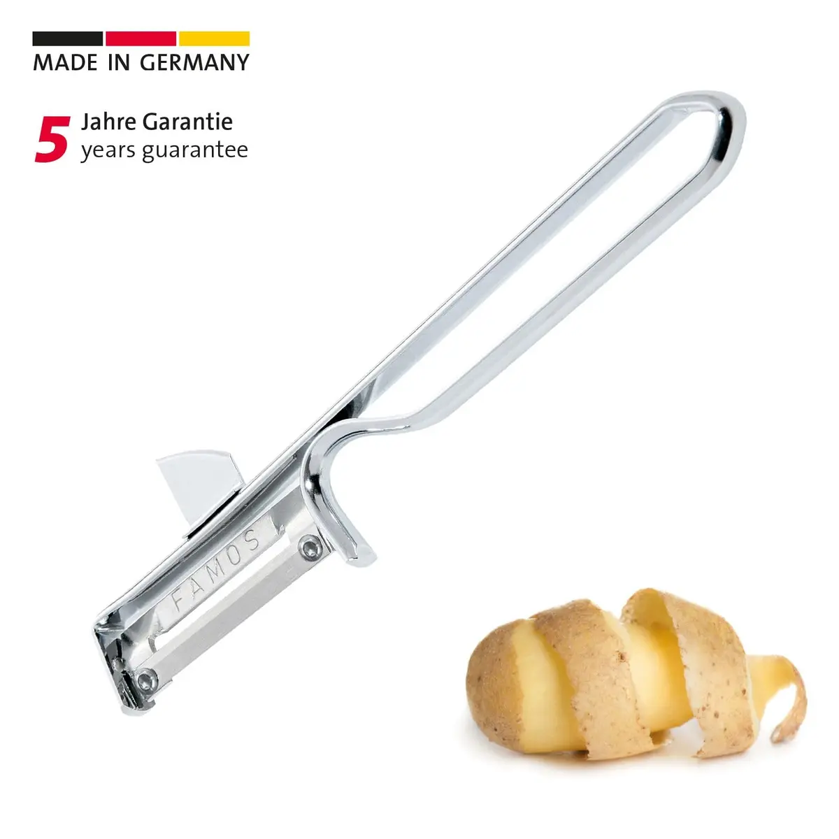 Westmark Swivel Vegetable & Fruit Peeler with Stainless Steel Blade | Precision Kitchen Tool for Soft & Dense Produce - view 2