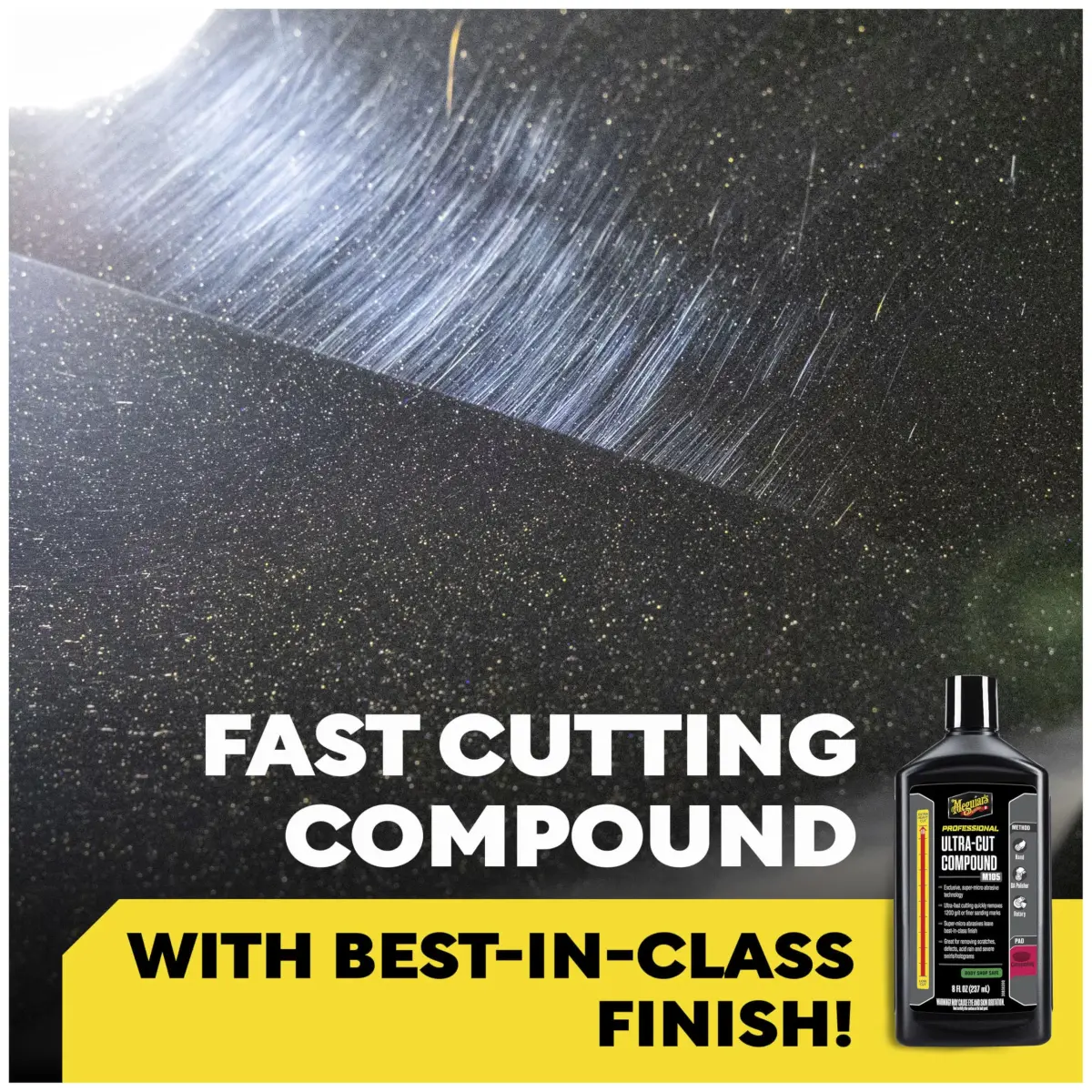 Meguiar's Mirror Glaze M105 Ultra-Cut Compound 237ml (8 oz) | Heavy Cut for Scratches & Swirls - view 2