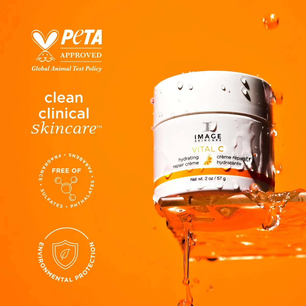 IMAGE Skincare Vital C Hydrating Repair Crème 57ml (2 fl oz) | Formulated by Physicians for Intense Hydration - view 7