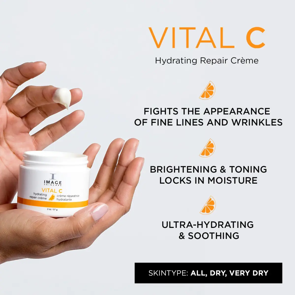IMAGE Skincare Vital C Hydrating Repair Crème 57ml (2 fl oz) | Formulated by Physicians for Intense Hydration - view 2