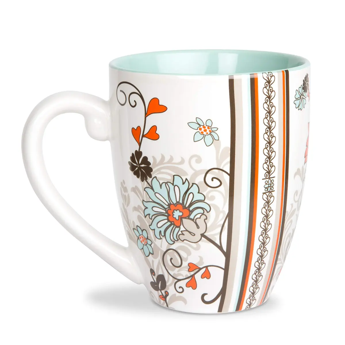 Pavilion Gift Company Happy Birthday Mug, 20oz | Elegant Floral Design, Reusable Ceramic - view 4