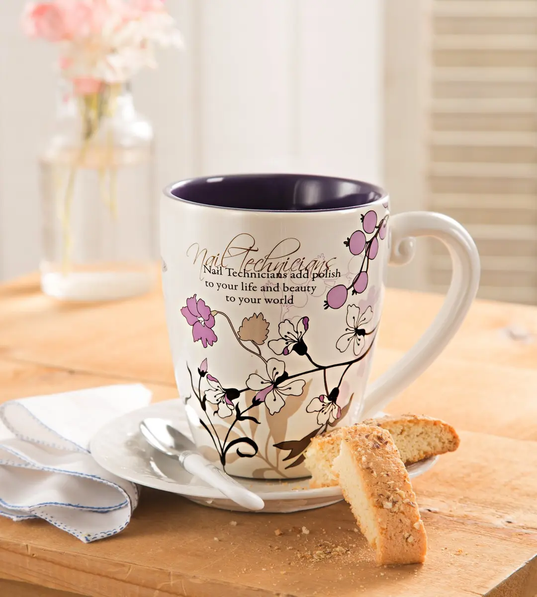 Pavilion Gift Company 60th Birthday Mug 20oz | Elegant Floral Design for Celebrations - view 9