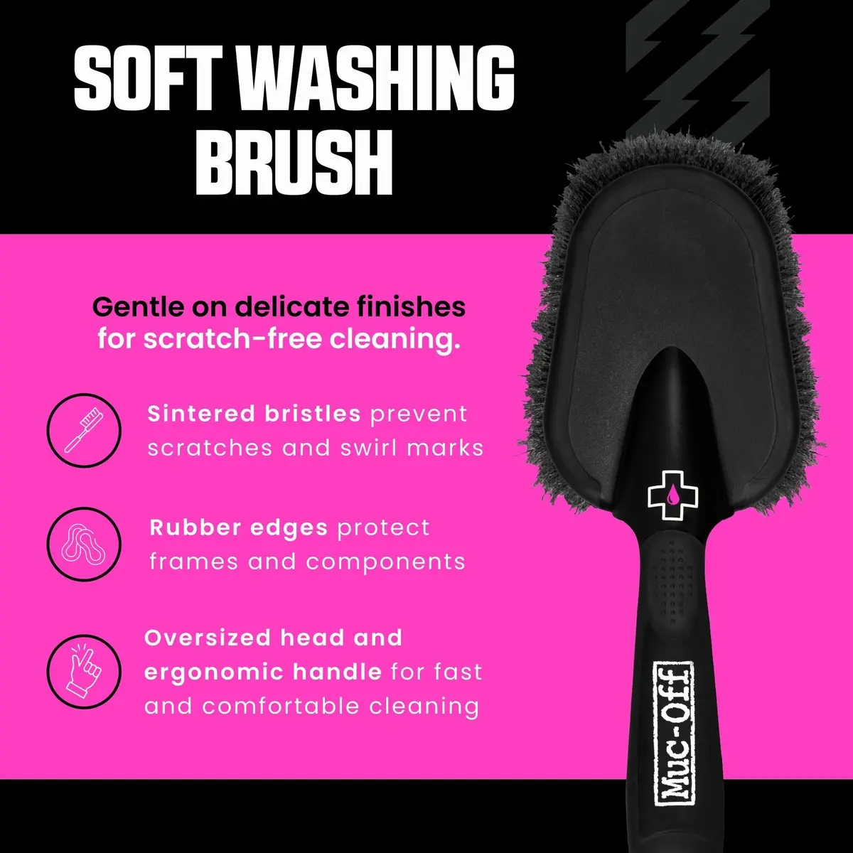 Muc-Off Soft Washing Brush All Over Bike Cleaning Tool | Gentle Finish Care - view 2
